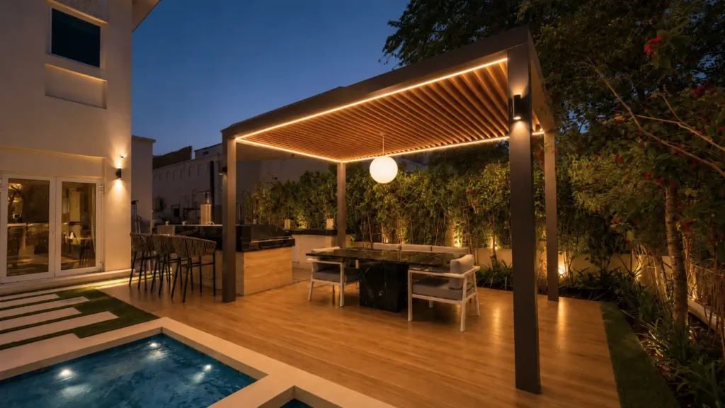Al furjan pergola night