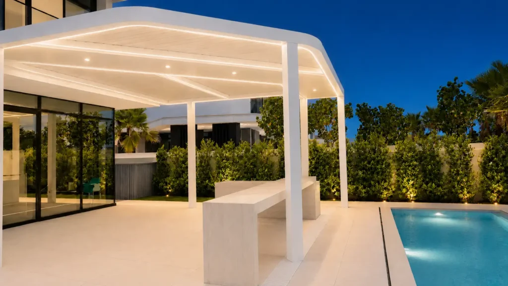 Aluminum Luxury Pergola in Majestic Dubai Hills