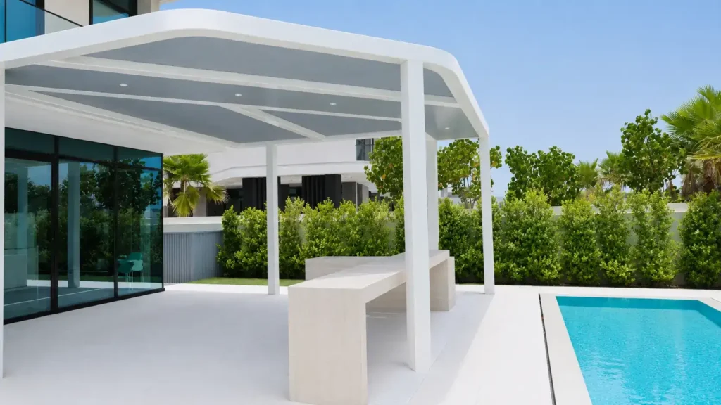 Aluminum Pergola project in Majestic Dubai Hills